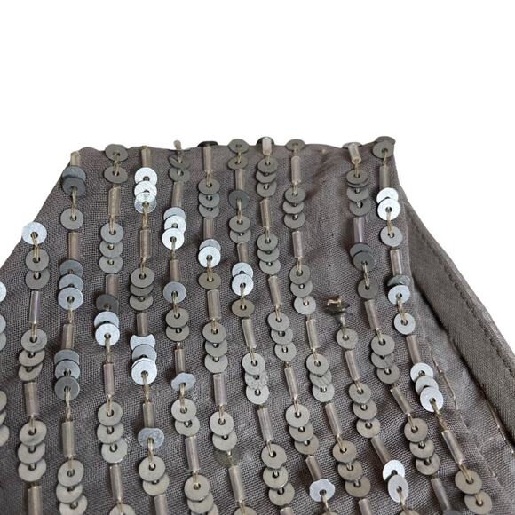 ELLEN TRACY Button Down Sequin Top Camisole Petite 8 Small Vintage Linda Allard - Picture 6 of 6